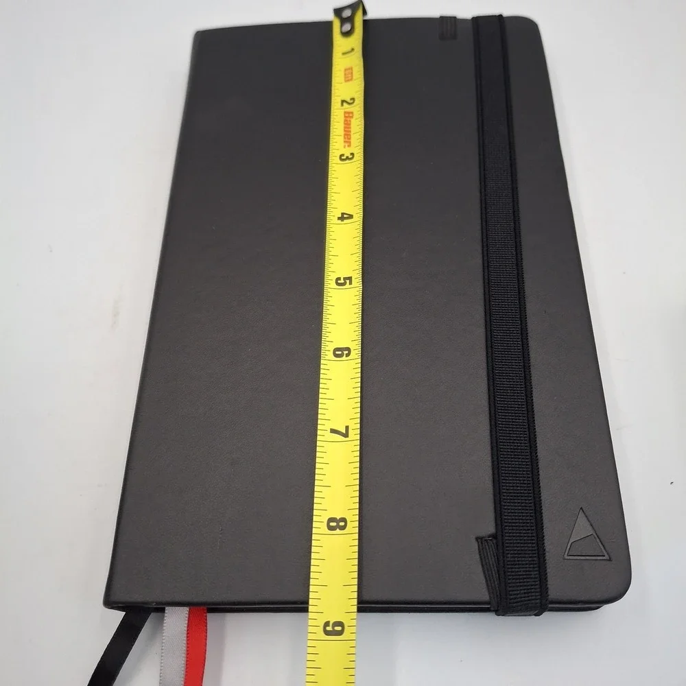 NOMATIC Planner Black Faux Leather Journal Undated Weekly Monthly Goal Organizer